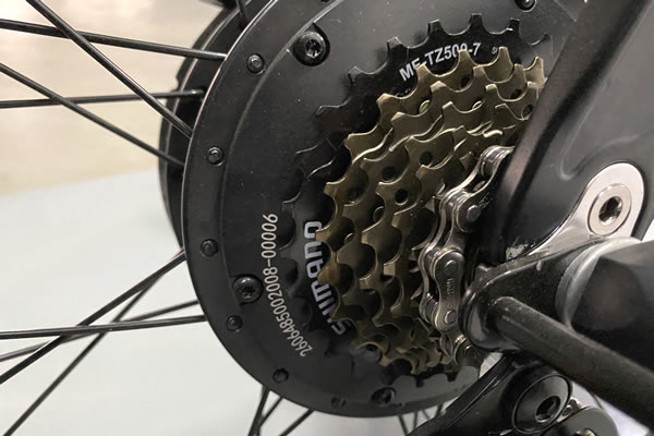 desviador de 7 velocidades de ebike pegasus