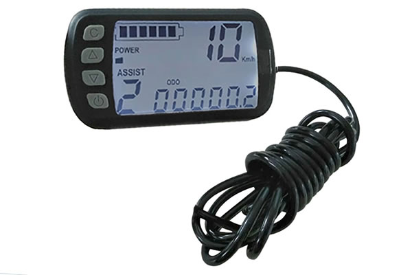 display de velocidad y kilometros en el cuerpo de la bici y por separado